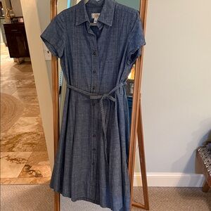 Talbots Denim Blue Midi Dress